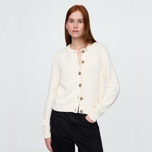 Gap 100% Cotton crewneck cardigan